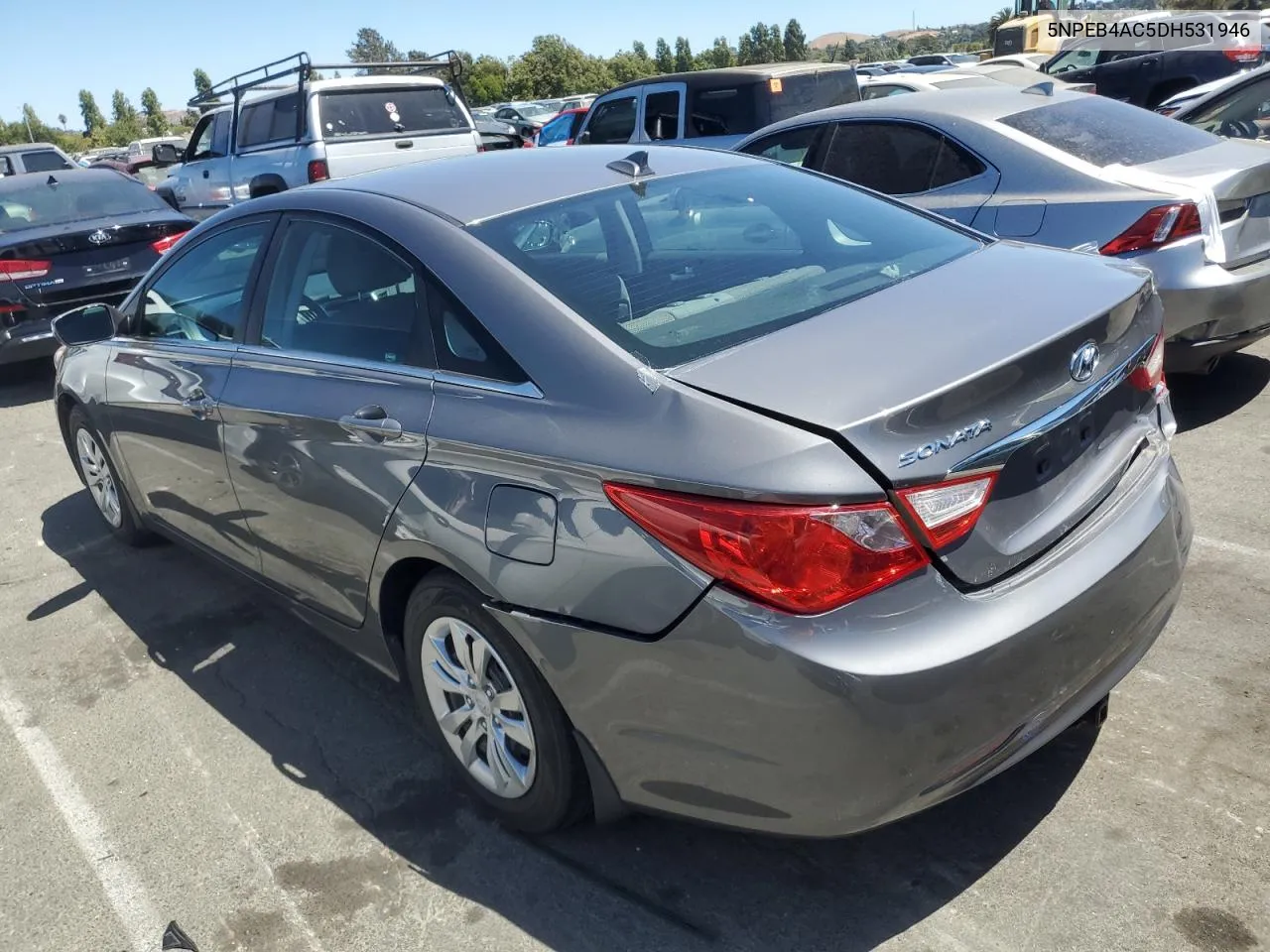 2013 Hyundai Sonata Gls VIN: 5NPEB4AC5DH531946 Lot: 66621874