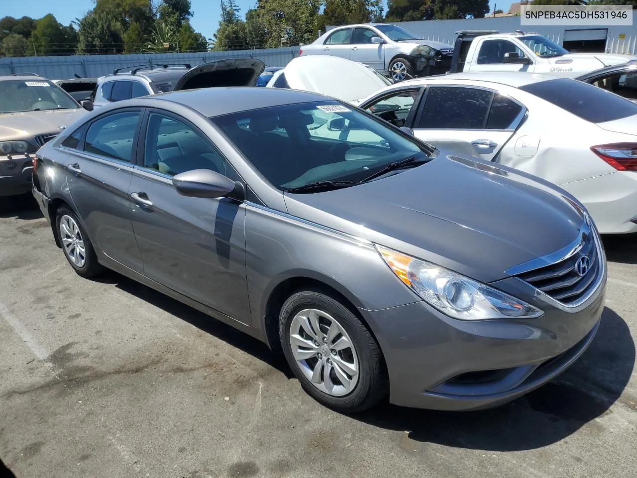 2013 Hyundai Sonata Gls VIN: 5NPEB4AC5DH531946 Lot: 66621874