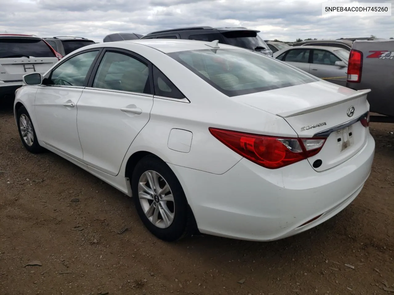 2013 Hyundai Sonata Gls VIN: 5NPEB4AC0DH745260 Lot: 66633864