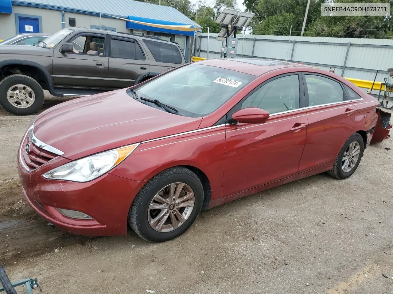 2013 Hyundai Sonata Gls VIN: 5NPEB4AC9DH673751 Lot: 66792174