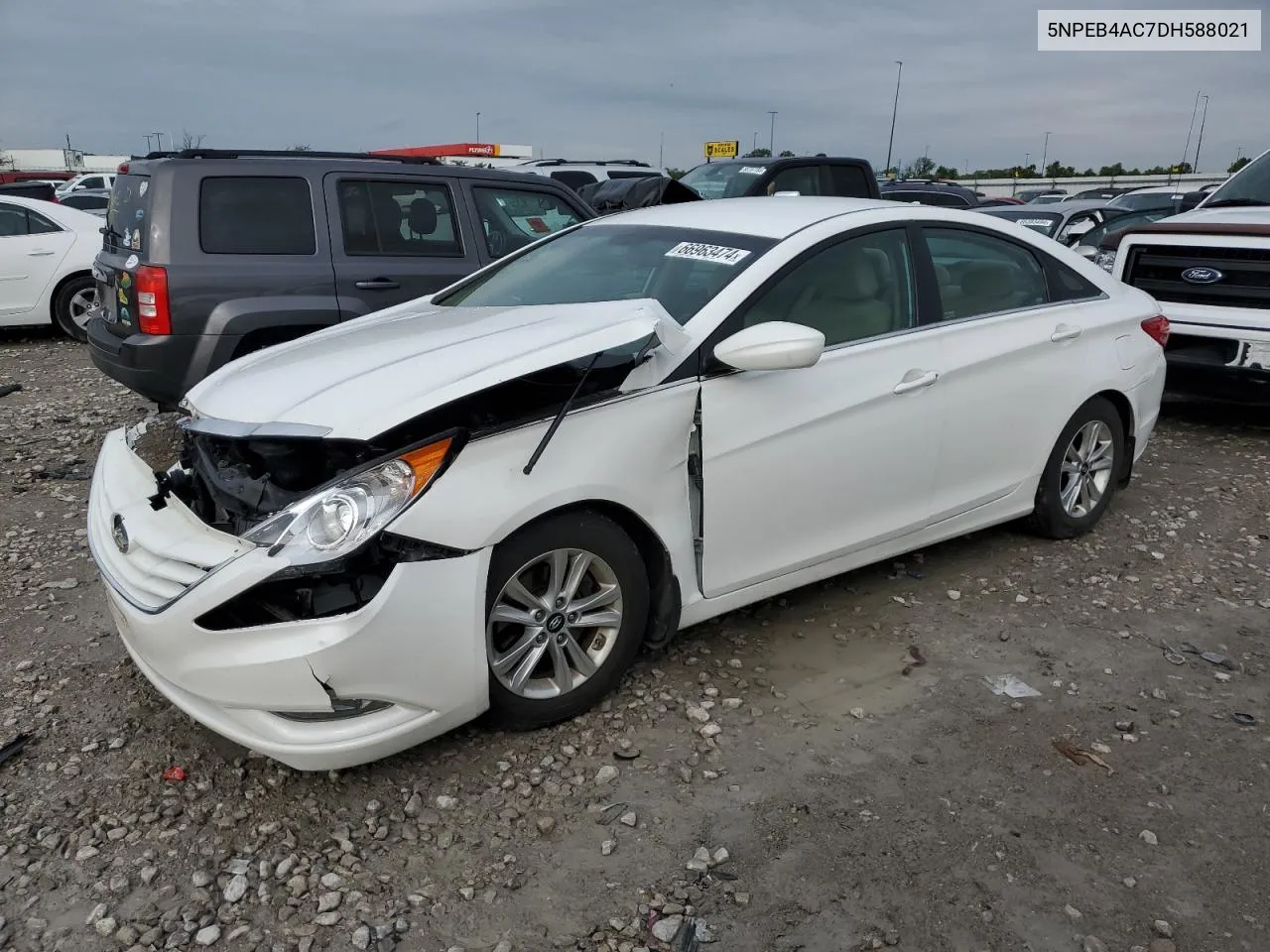 2013 Hyundai Sonata Gls VIN: 5NPEB4AC7DH588021 Lot: 66963474