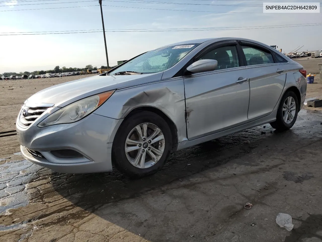 2013 Hyundai Sonata Gls VIN: 5NPEB4AC2DH642809 Lot: 67156904