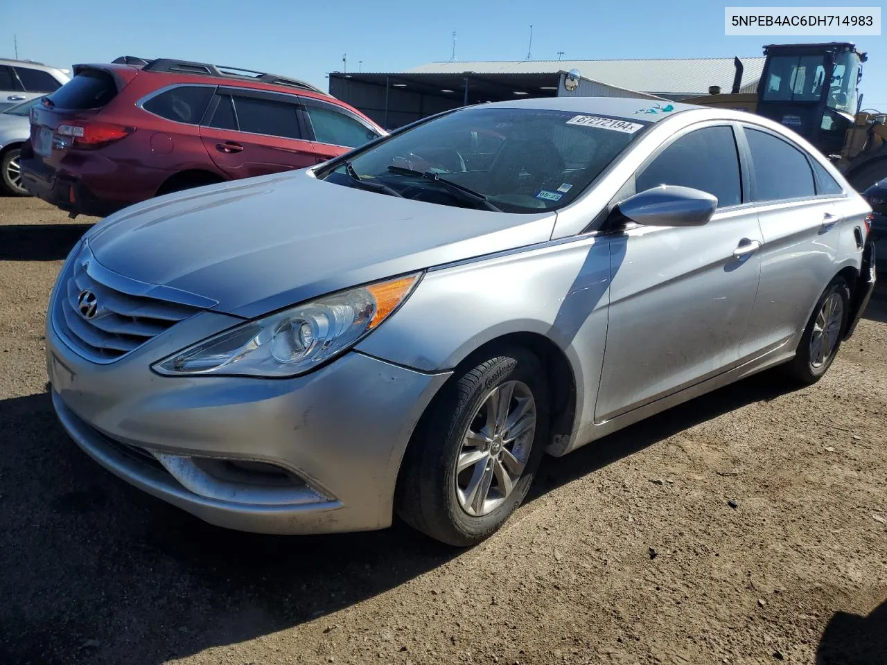 2013 Hyundai Sonata Gls VIN: 5NPEB4AC6DH714983 Lot: 67272194