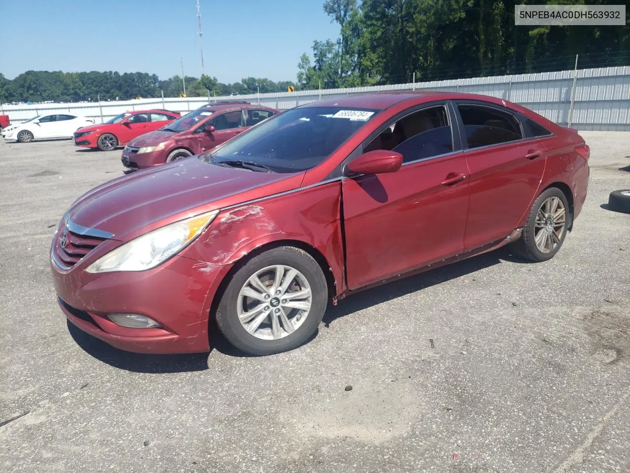 2013 Hyundai Sonata Gls VIN: 5NPEB4AC0DH563932 Lot: 68006784