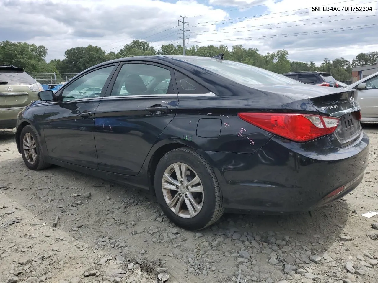 2013 Hyundai Sonata Gls VIN: 5NPEB4AC7DH752304 Lot: 68034444