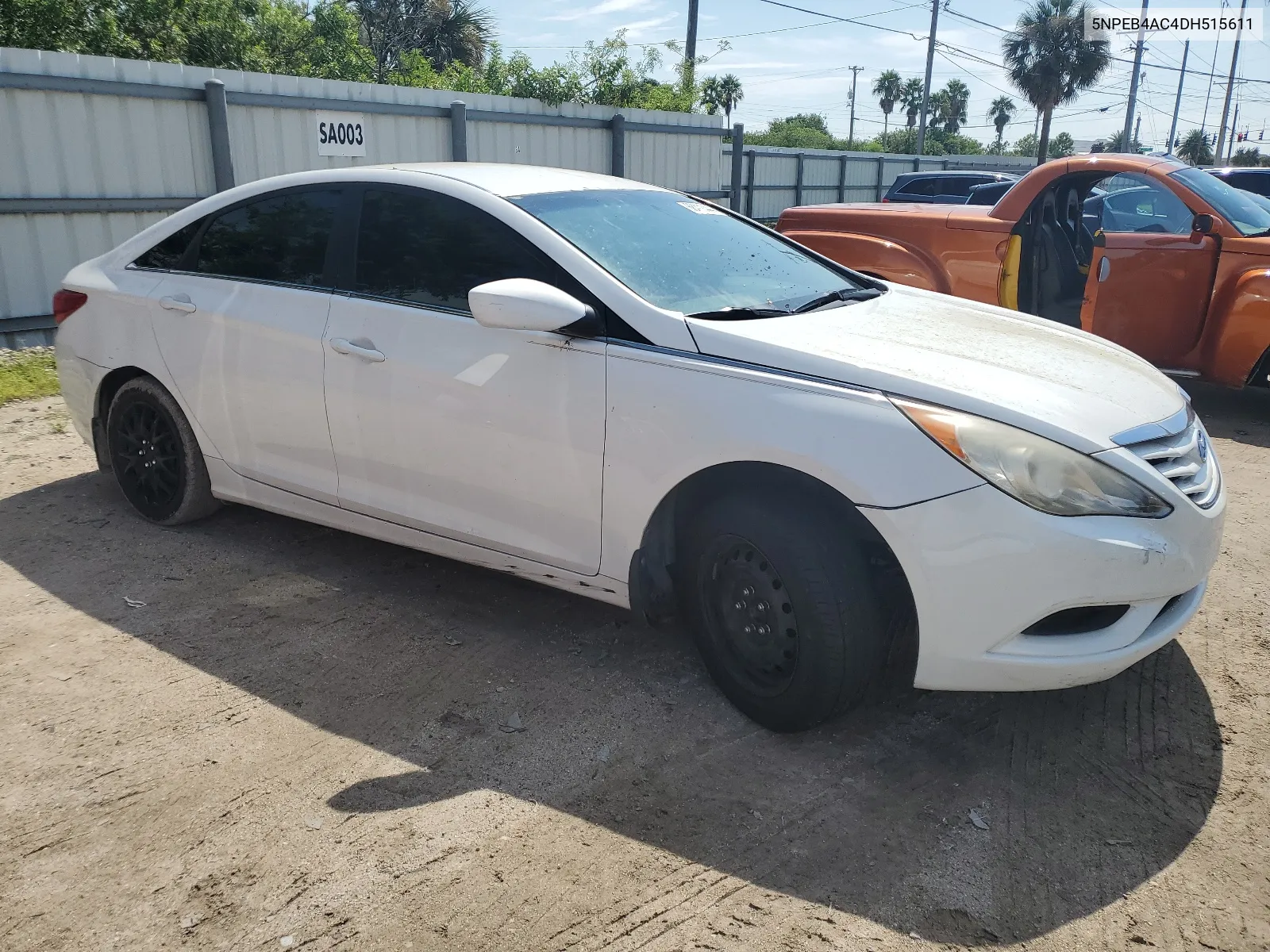 2013 Hyundai Sonata Gls VIN: 5NPEB4AC4DH515611 Lot: 68411444