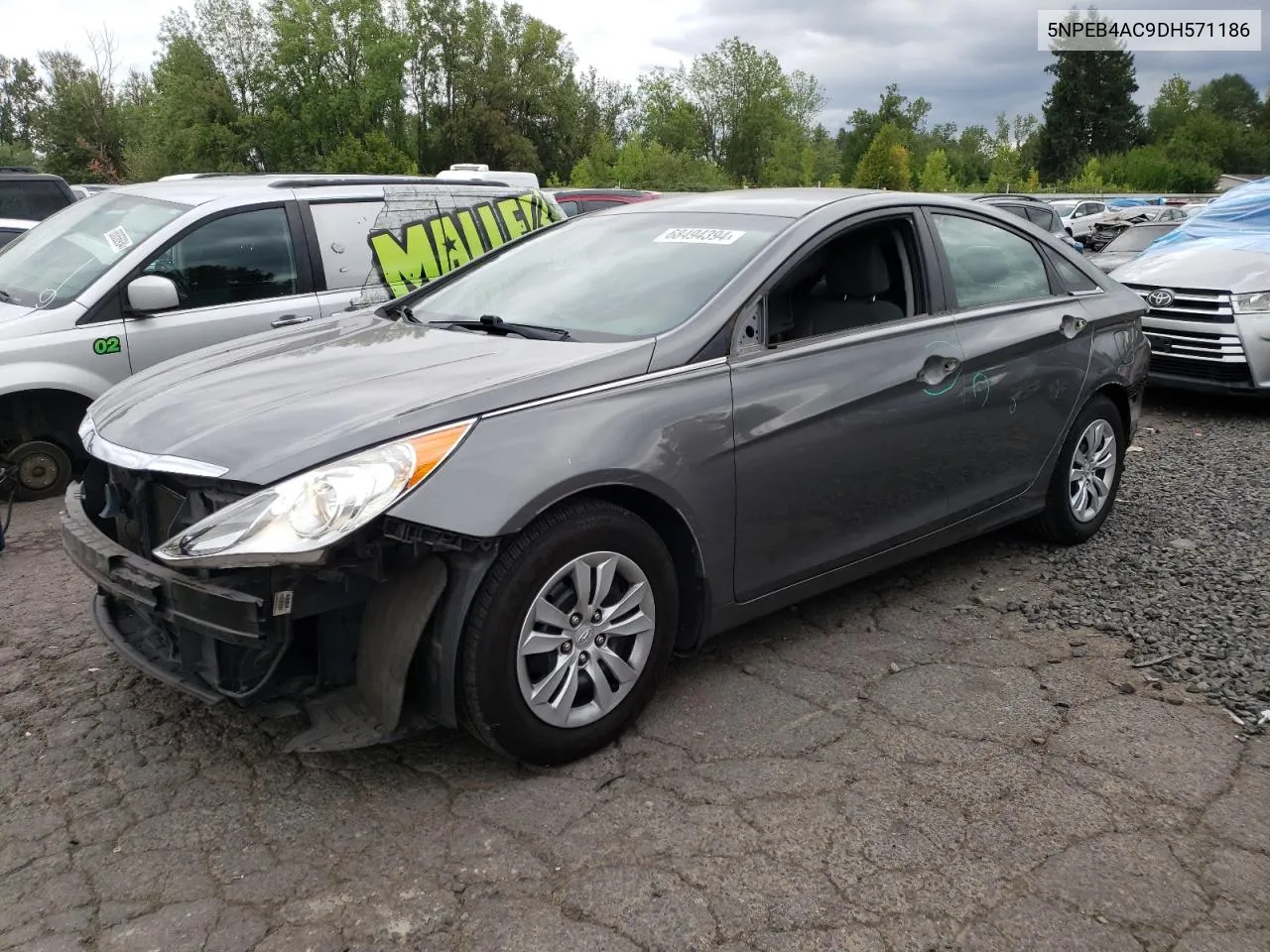 2013 Hyundai Sonata Gls VIN: 5NPEB4AC9DH571186 Lot: 68494394