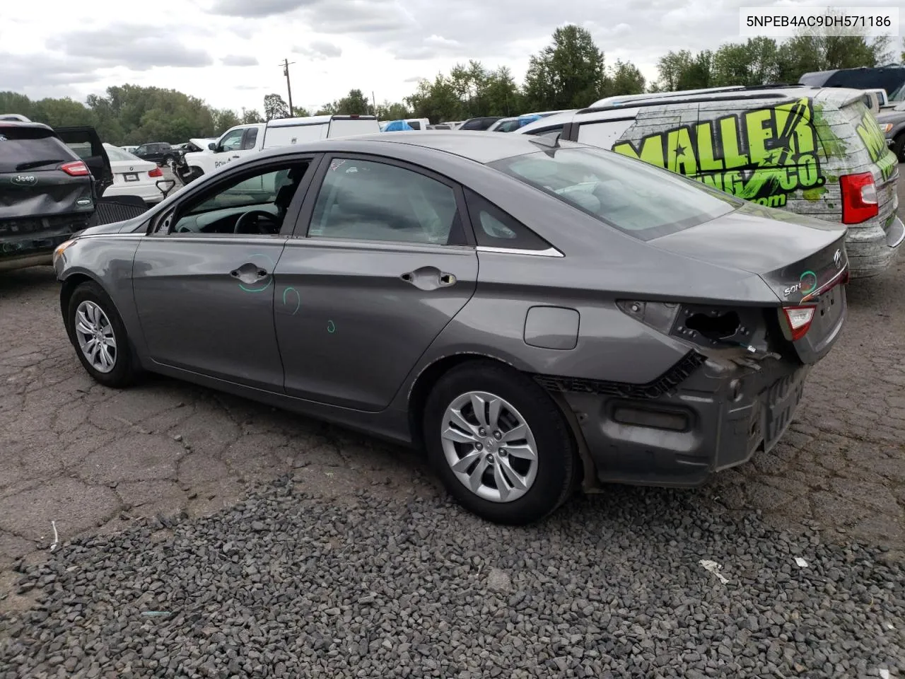 2013 Hyundai Sonata Gls VIN: 5NPEB4AC9DH571186 Lot: 68494394