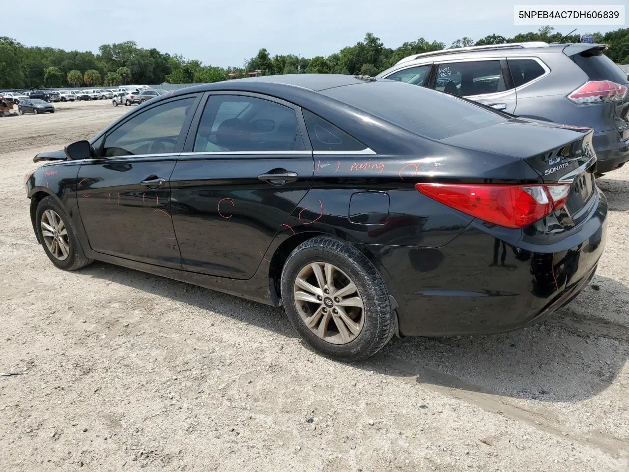 2013 Hyundai Sonata Gls VIN: 5NPEB4AC7DH606839 Lot: 68881034