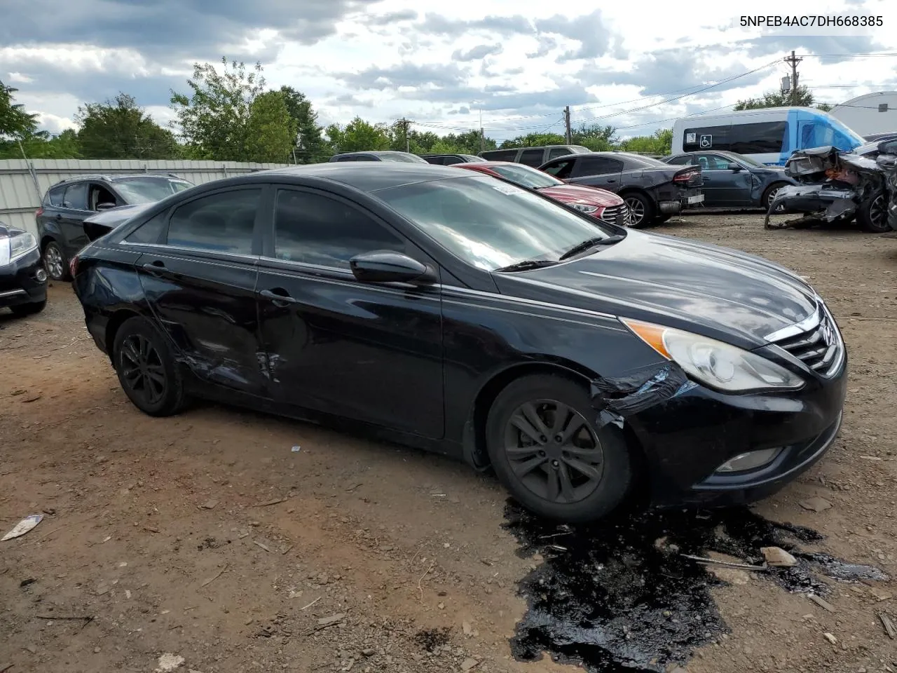 2013 Hyundai Sonata Gls VIN: 5NPEB4AC7DH668385 Lot: 69185034