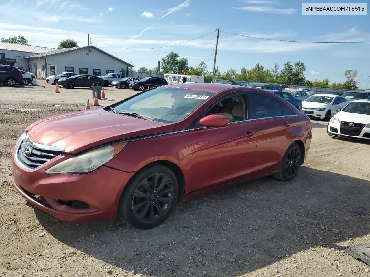 2013 Hyundai Sonata Gls VIN: 5NPEB4AC0DH715515 Lot: 69528974