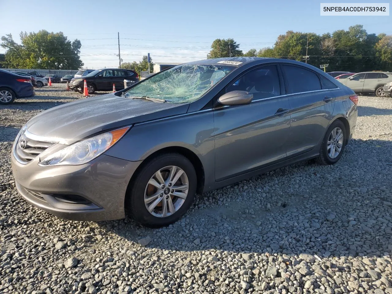 2013 Hyundai Sonata Gls VIN: 5NPEB4AC0DH753942 Lot: 70583424