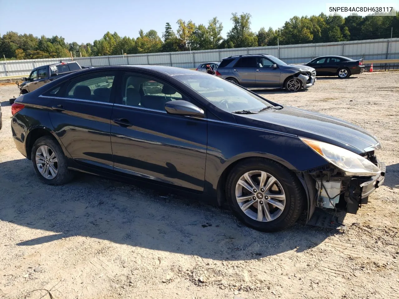 2013 Hyundai Sonata Gls VIN: 5NPEB4AC8DH638117 Lot: 71023304