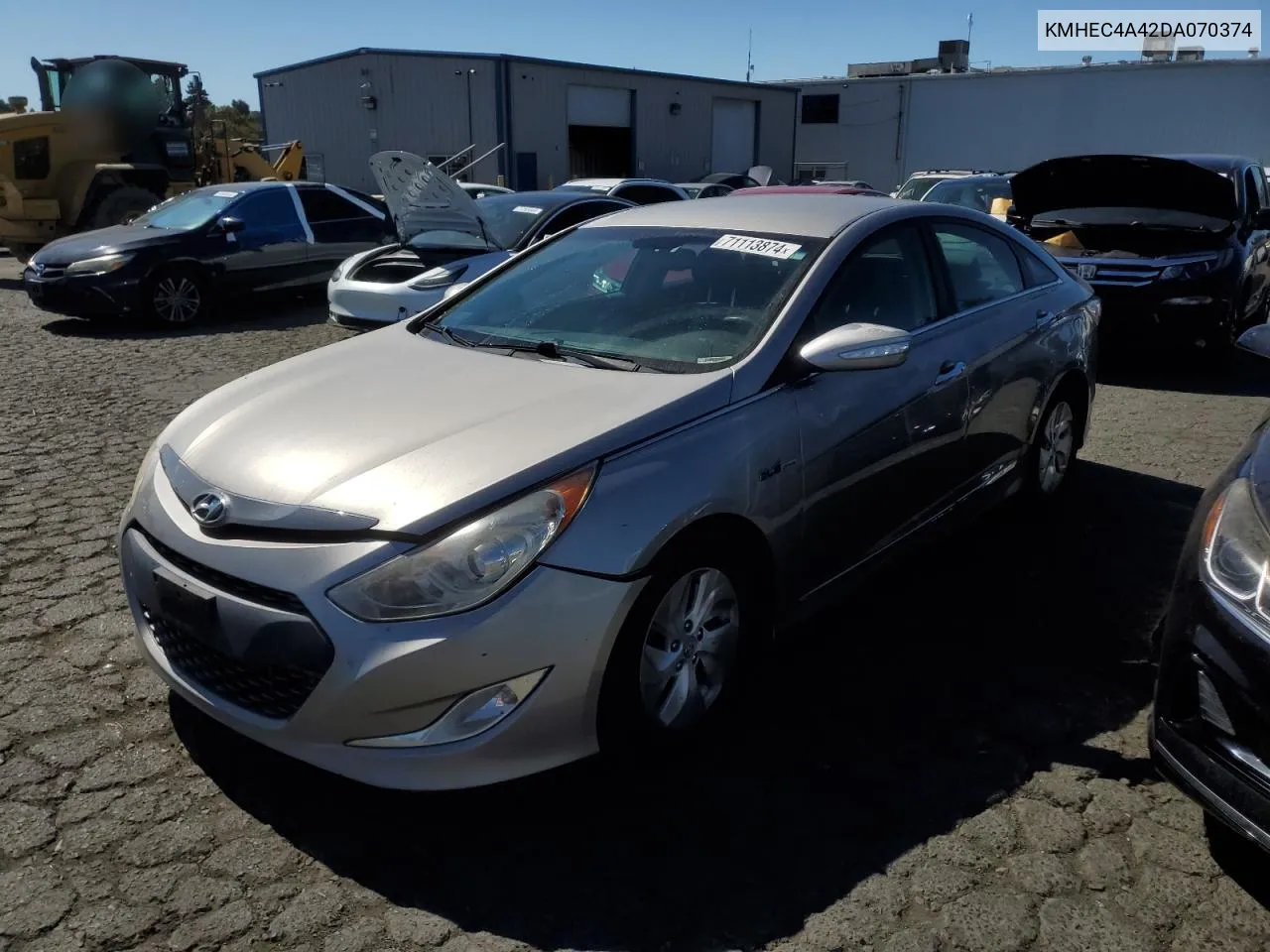 2013 Hyundai Sonata Hybrid VIN: KMHEC4A42DA070374 Lot: 71113874