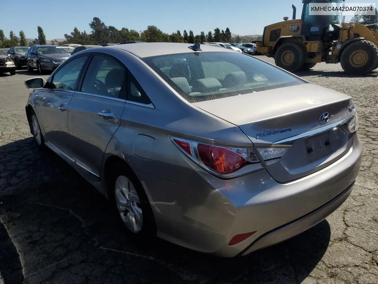 2013 Hyundai Sonata Hybrid VIN: KMHEC4A42DA070374 Lot: 71113874