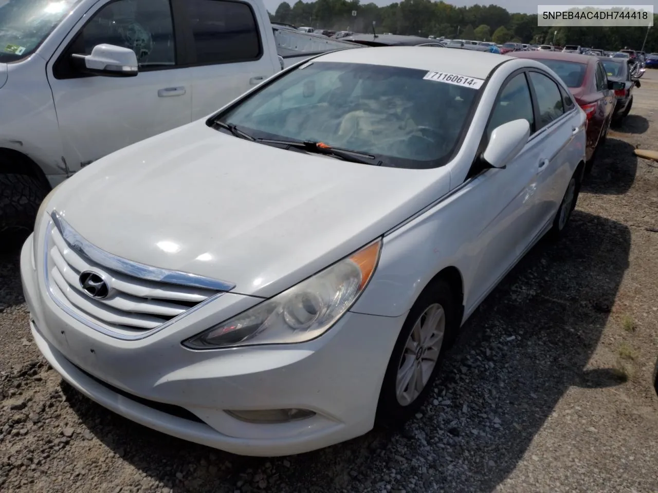 2013 Hyundai Sonata Gls VIN: 5NPEB4AC4DH744418 Lot: 71160614