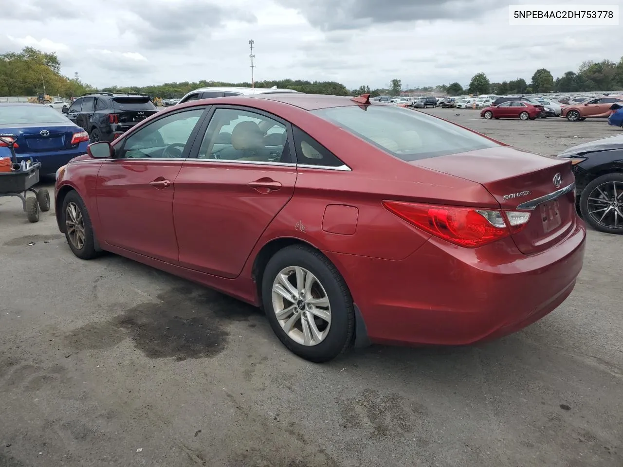 2013 Hyundai Sonata Gls VIN: 5NPEB4AC2DH753778 Lot: 71829894