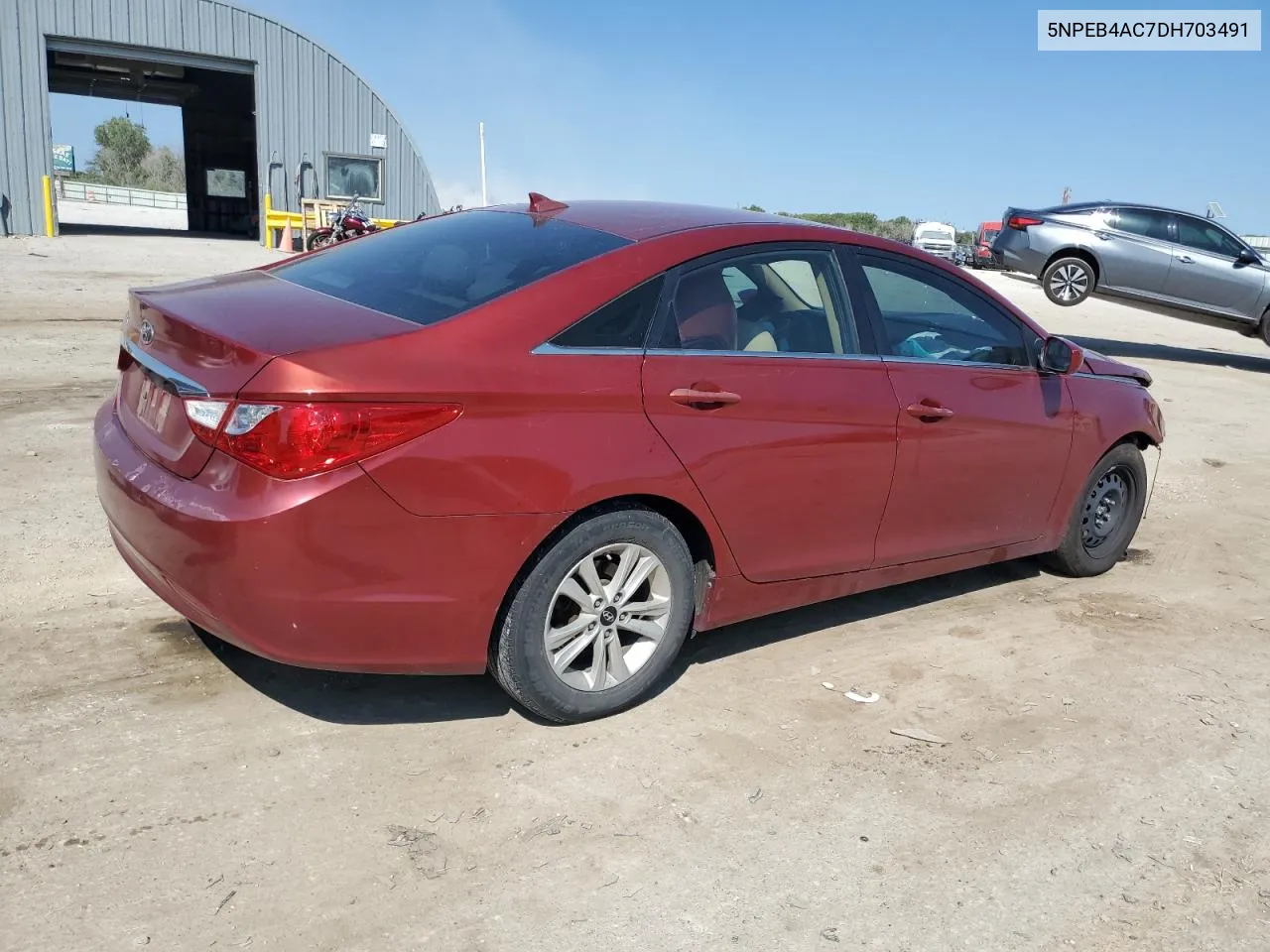 2013 Hyundai Sonata Gls VIN: 5NPEB4AC7DH703491 Lot: 72141834