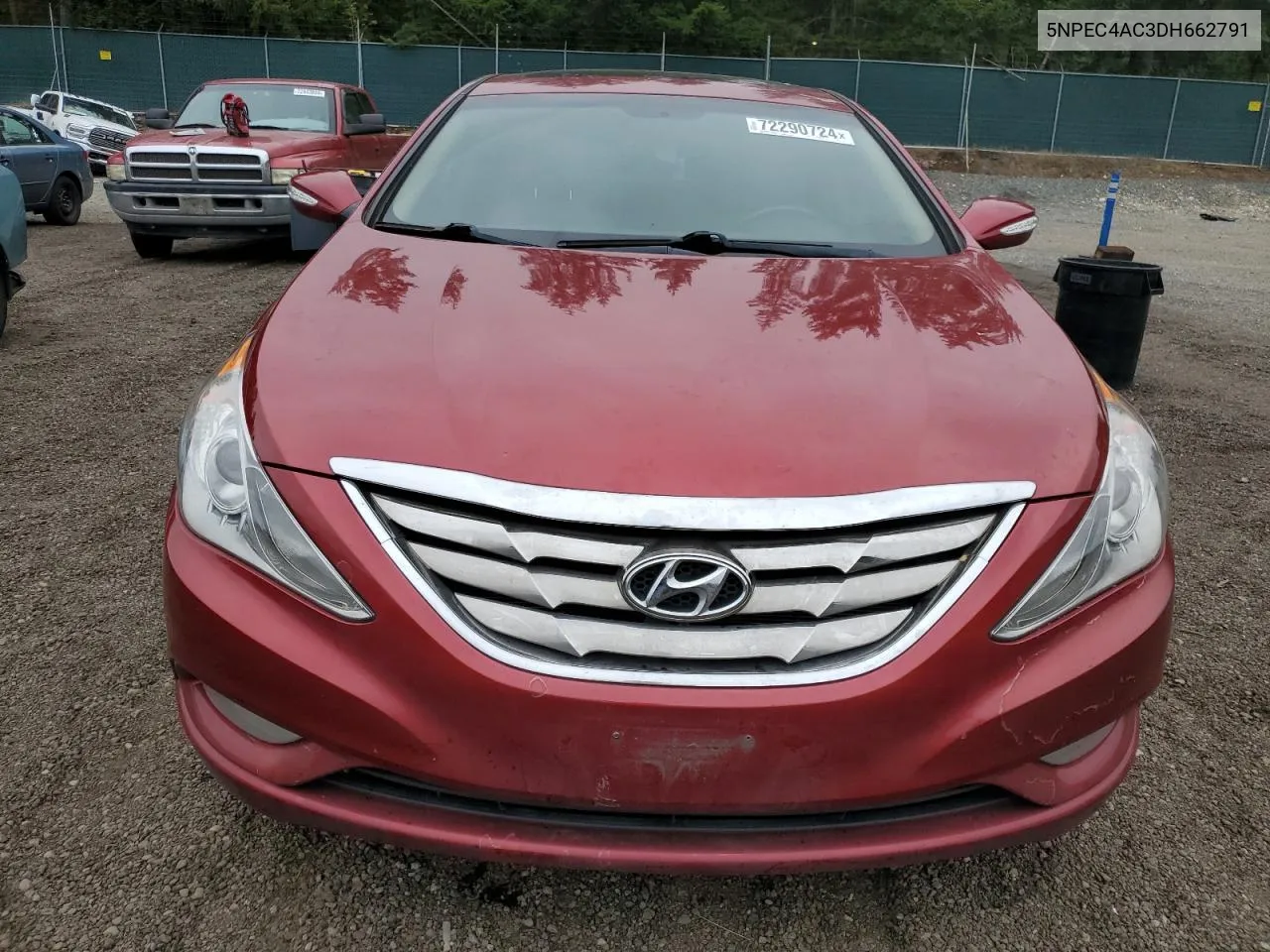 2013 Hyundai Sonata Se VIN: 5NPEC4AC3DH662791 Lot: 72290724