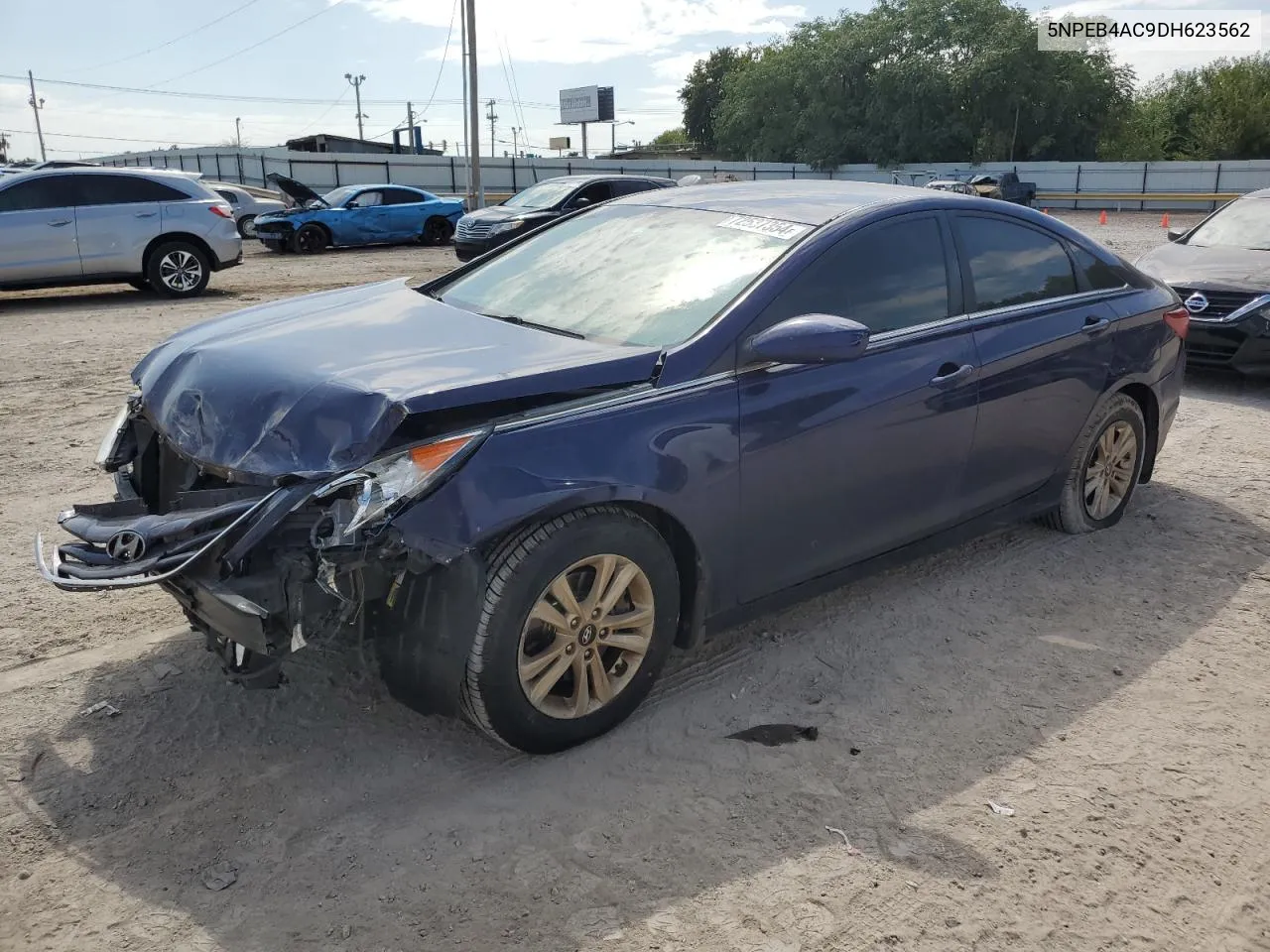 2013 Hyundai Sonata Gls VIN: 5NPEB4AC9DH623562 Lot: 72537354