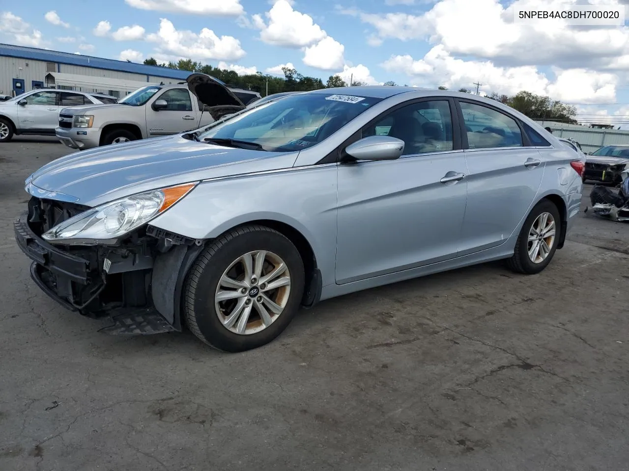 2013 Hyundai Sonata Gls VIN: 5NPEB4AC8DH700020 Lot: 72547584