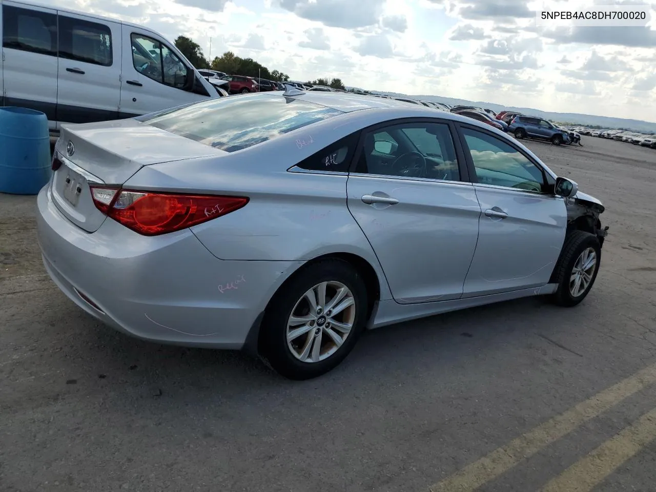 2013 Hyundai Sonata Gls VIN: 5NPEB4AC8DH700020 Lot: 72547584