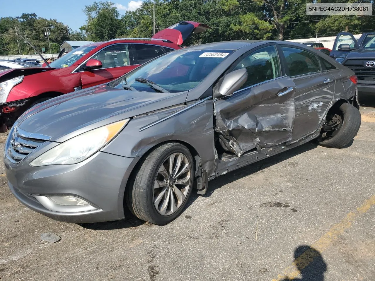 2013 Hyundai Sonata Se VIN: 5NPEC4AC2DH738081 Lot: 72562464