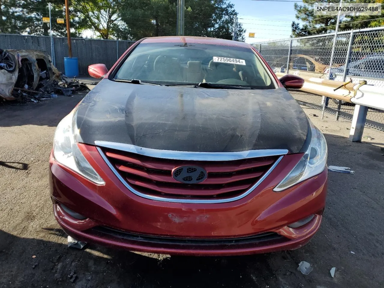 2013 Hyundai Sonata Gls VIN: 5NPEB4AC9DH629488 Lot: 72590494