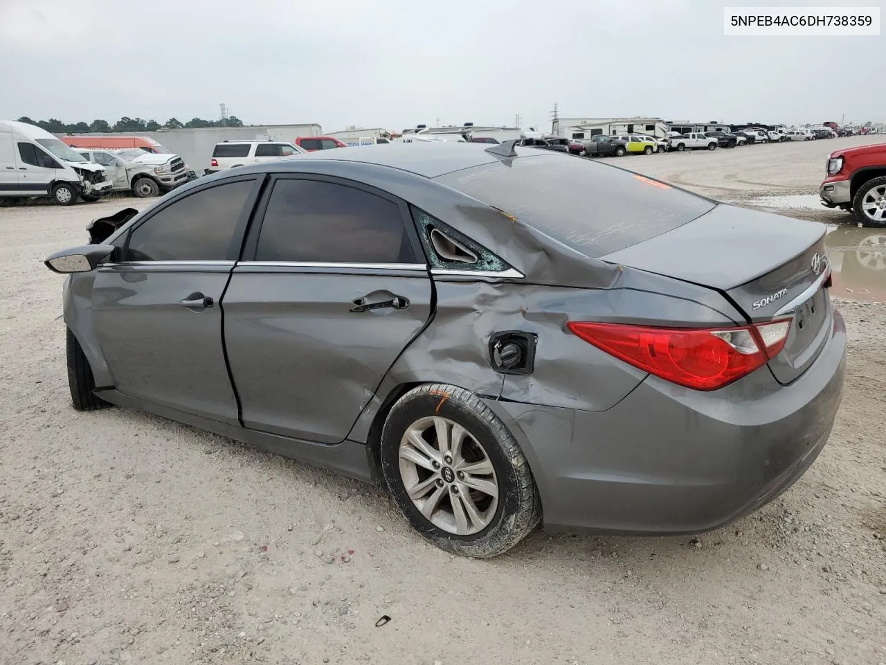 2013 Hyundai Sonata Gls VIN: 5NPEB4AC6DH738359 Lot: 72641224