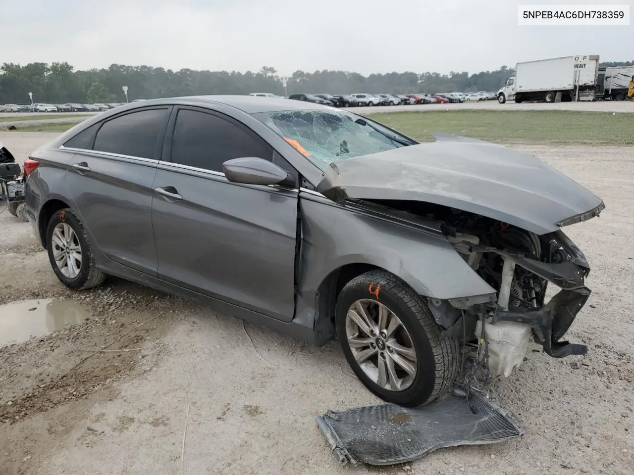 2013 Hyundai Sonata Gls VIN: 5NPEB4AC6DH738359 Lot: 72641224