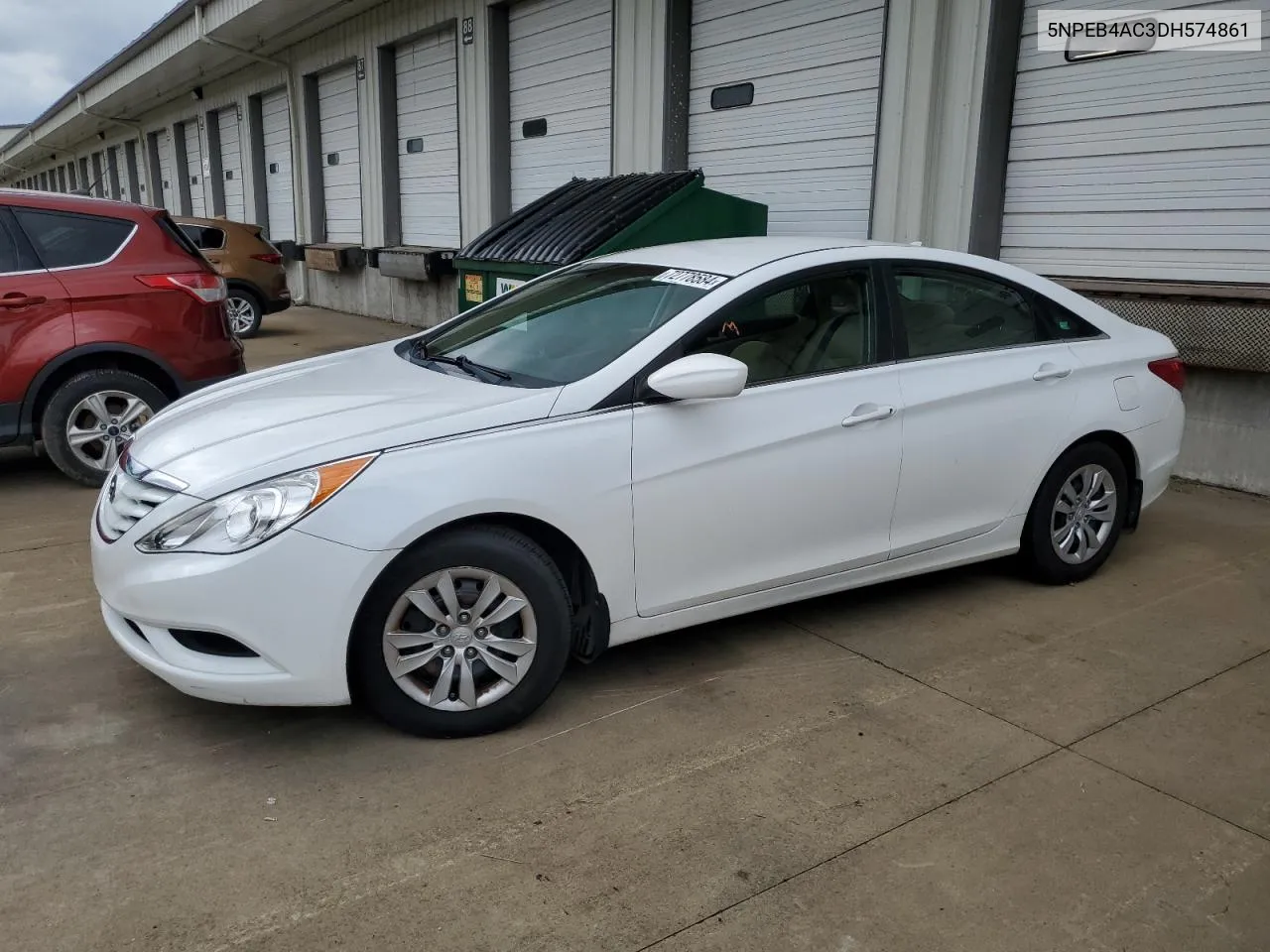 2013 Hyundai Sonata Gls VIN: 5NPEB4AC3DH574861 Lot: 72778584