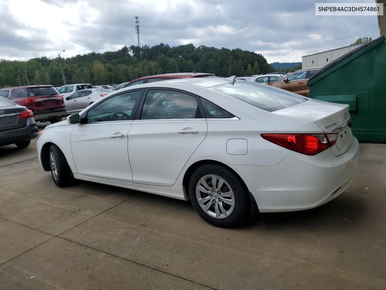 2013 Hyundai Sonata Gls VIN: 5NPEB4AC3DH574861 Lot: 72778584