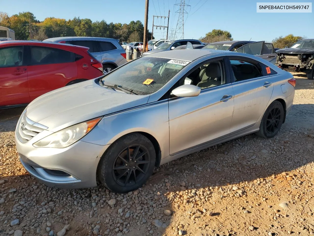 2013 Hyundai Sonata Gls VIN: 5NPEB4AC1DH549747 Lot: 73465884