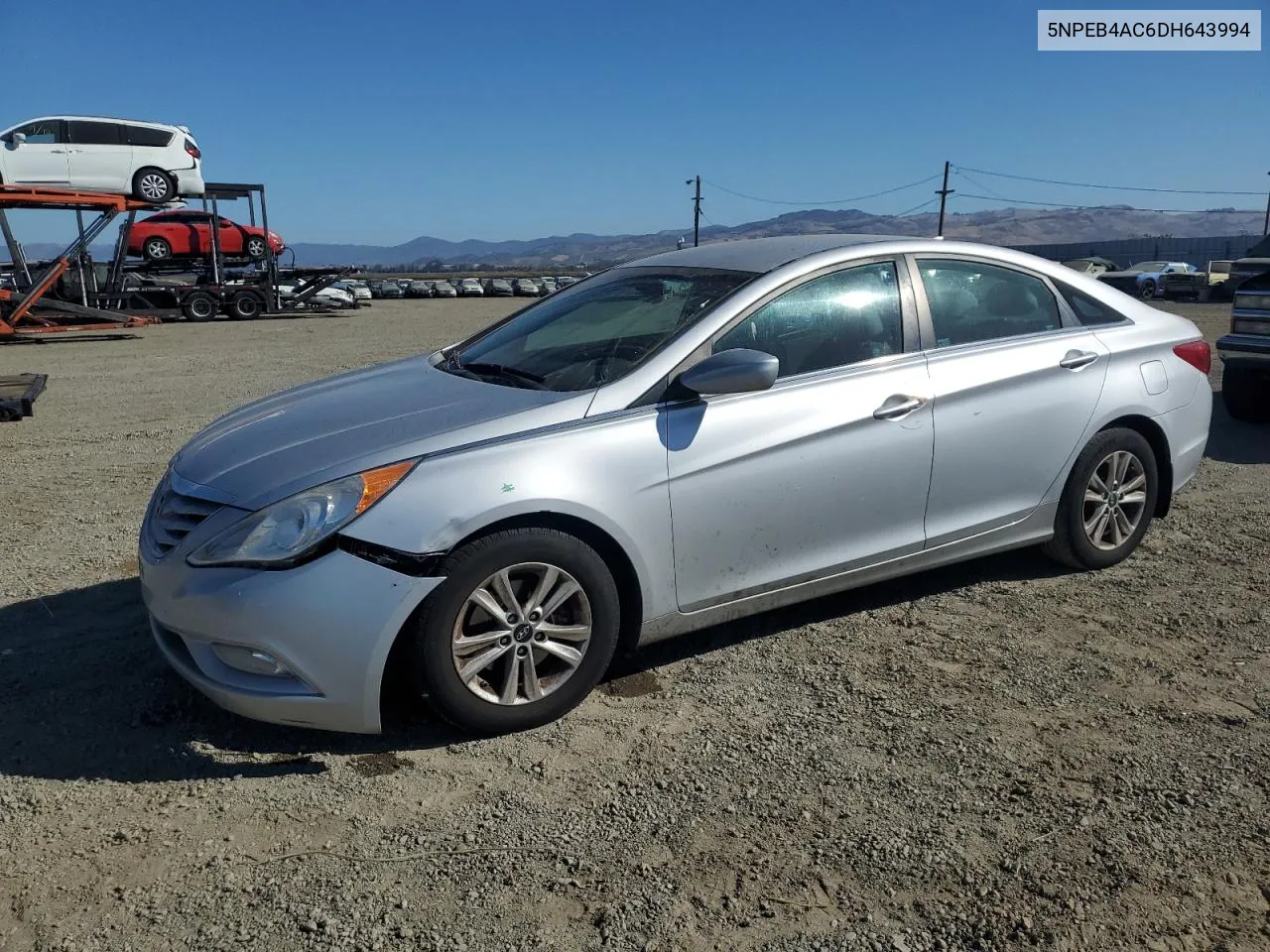 2013 Hyundai Sonata Gls VIN: 5NPEB4AC6DH643994 Lot: 73593244