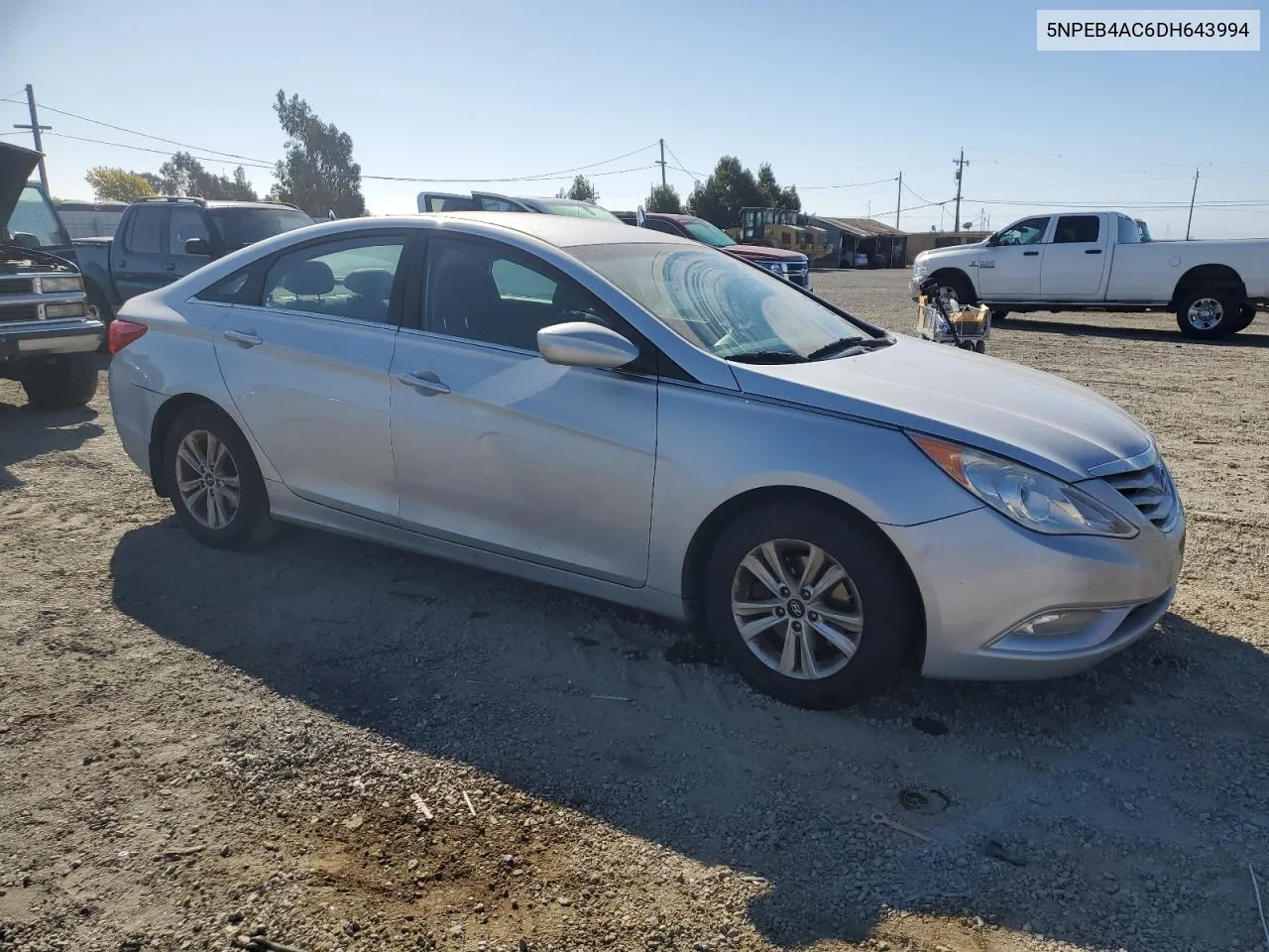 2013 Hyundai Sonata Gls VIN: 5NPEB4AC6DH643994 Lot: 73593244