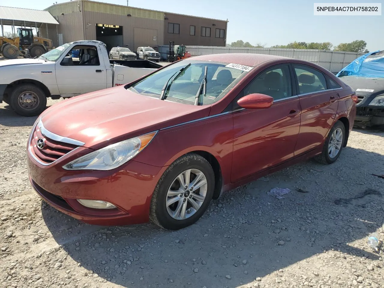 2013 Hyundai Sonata Gls VIN: 5NPEB4AC7DH758202 Lot: 74317184