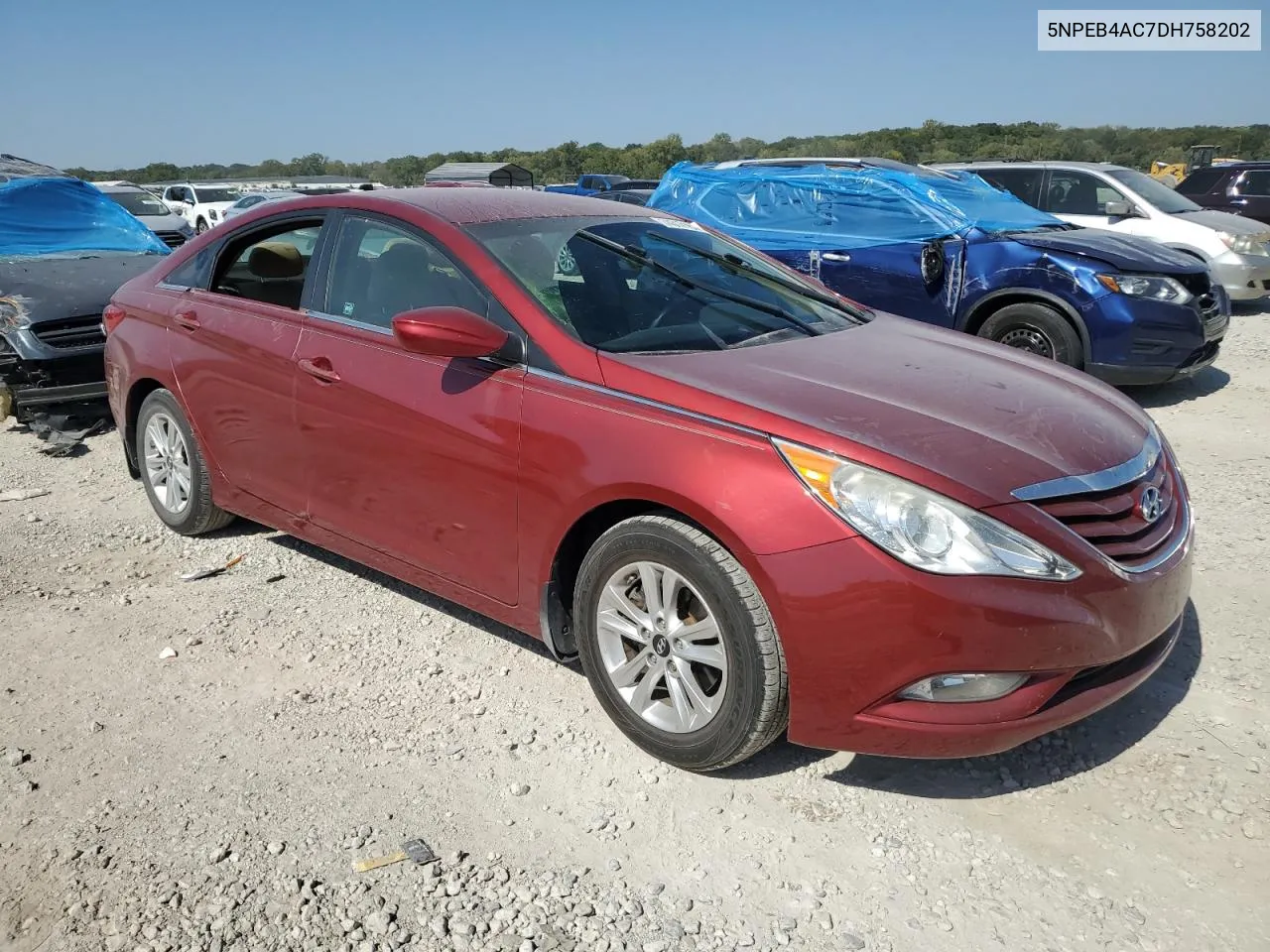 2013 Hyundai Sonata Gls VIN: 5NPEB4AC7DH758202 Lot: 74317184