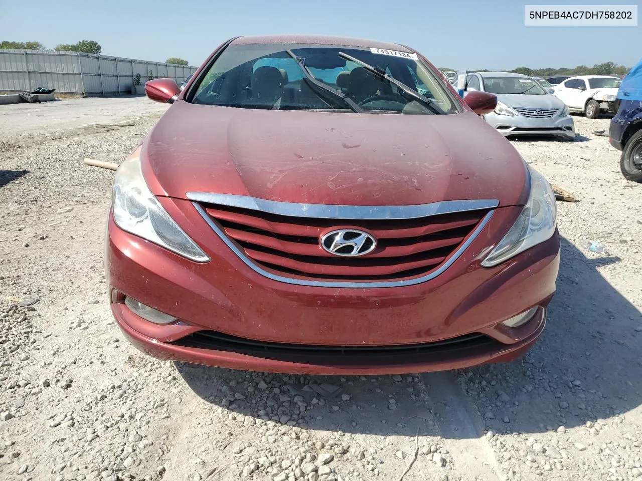 2013 Hyundai Sonata Gls VIN: 5NPEB4AC7DH758202 Lot: 74317184