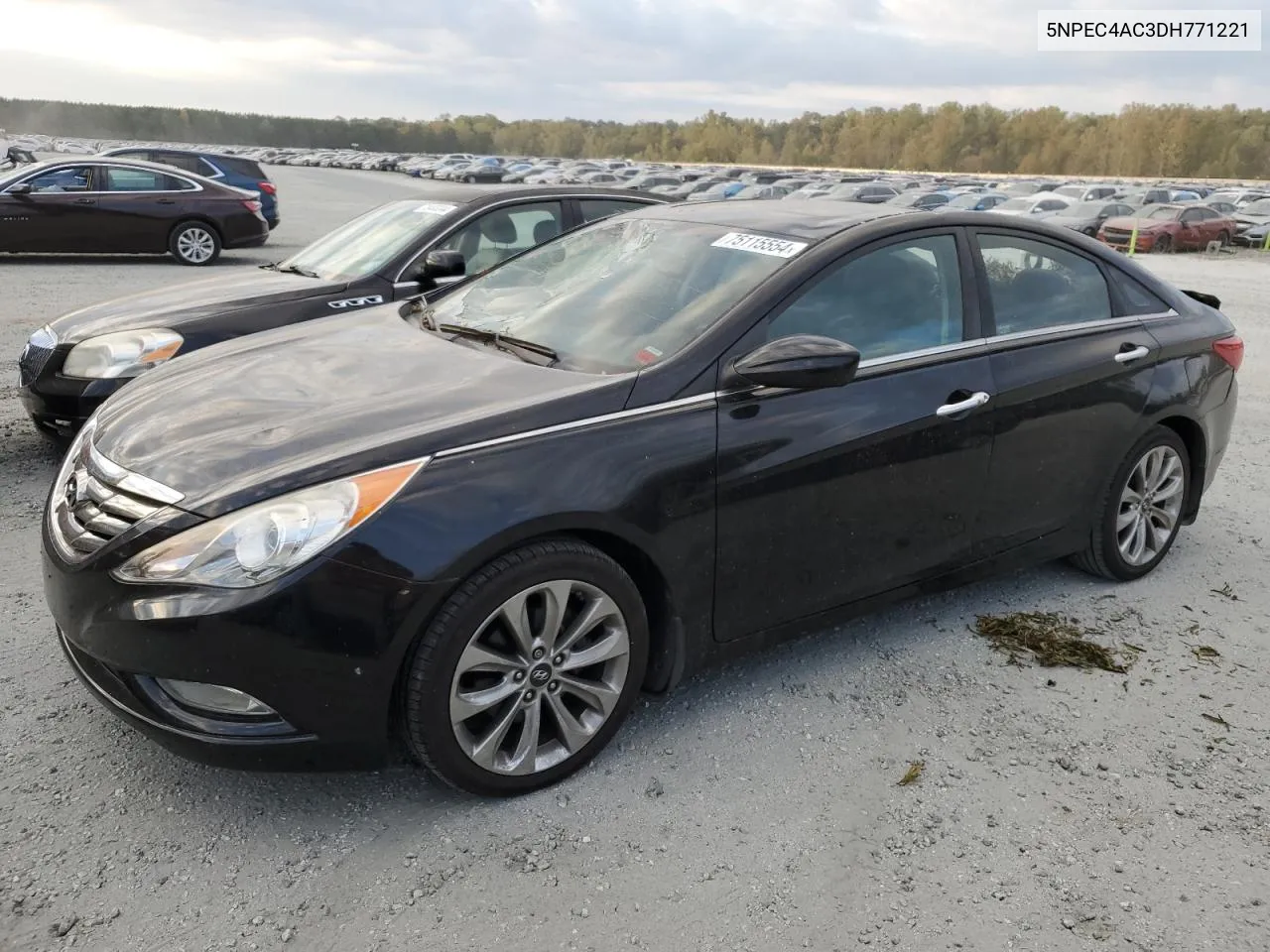 2013 Hyundai Sonata Se VIN: 5NPEC4AC3DH771221 Lot: 75115554