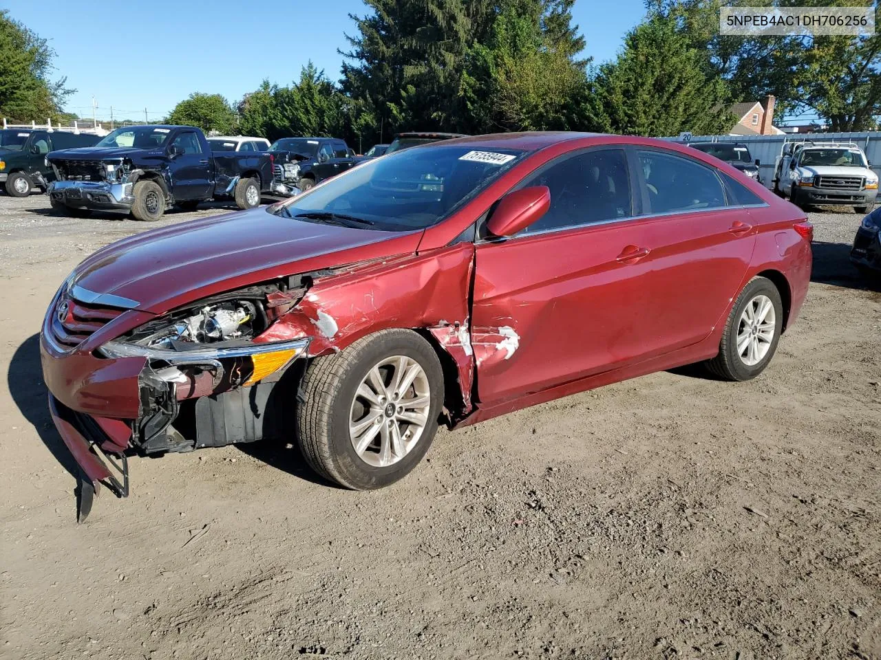 2013 Hyundai Sonata Gls VIN: 5NPEB4AC1DH706256 Lot: 75155944