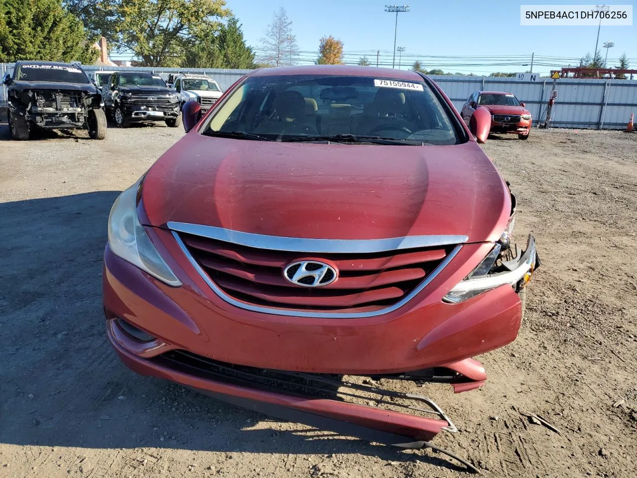 2013 Hyundai Sonata Gls VIN: 5NPEB4AC1DH706256 Lot: 75155944