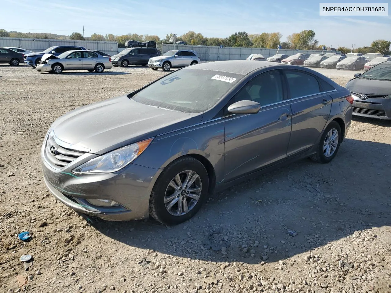 2013 Hyundai Sonata Gls VIN: 5NPEB4AC4DH705683 Lot: 75347124