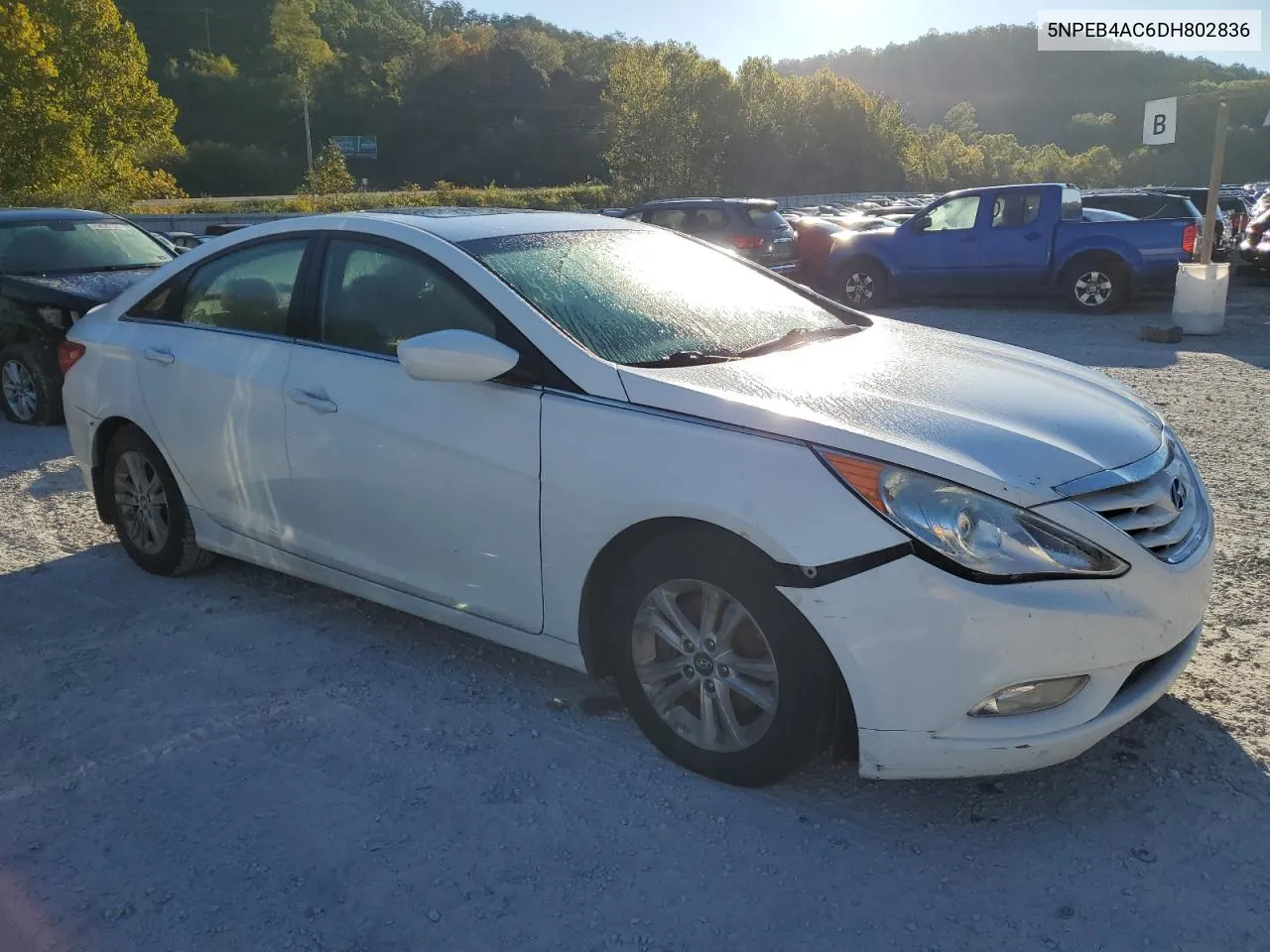 2013 Hyundai Sonata Gls VIN: 5NPEB4AC6DH802836 Lot: 75411284