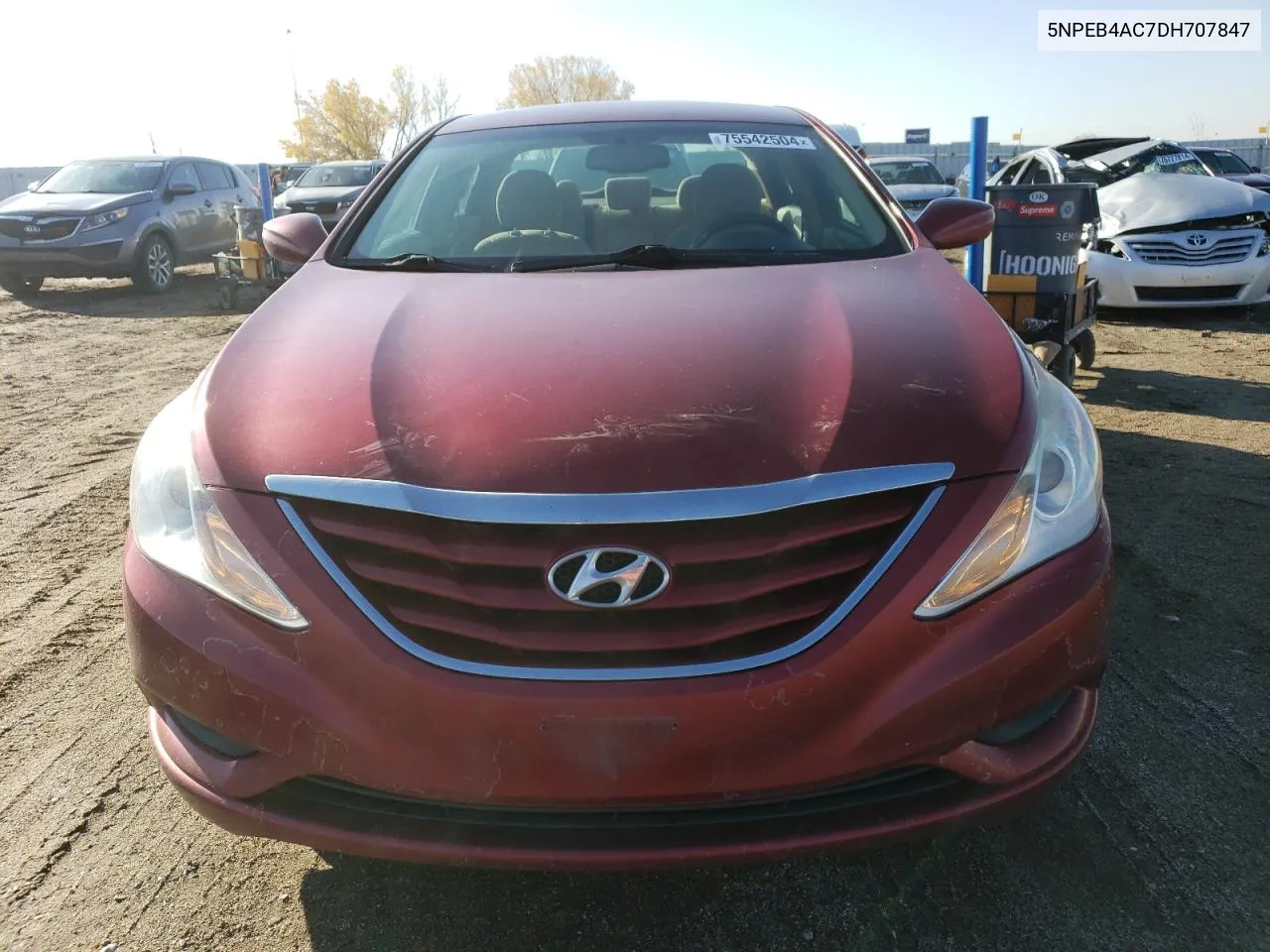 5NPEB4AC7DH707847 2013 Hyundai Sonata Gls