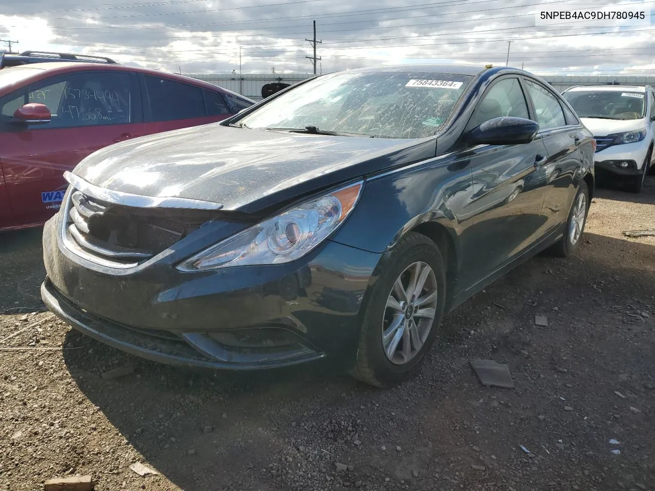 2013 Hyundai Sonata Gls VIN: 5NPEB4AC9DH780945 Lot: 75843364