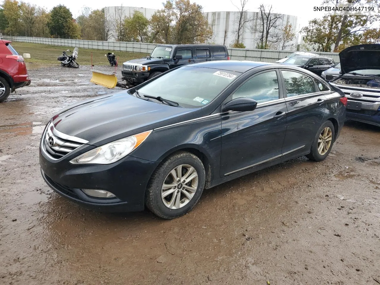 2013 Hyundai Sonata Gls VIN: 5NPEB4AC4DH647199 Lot: 75910784