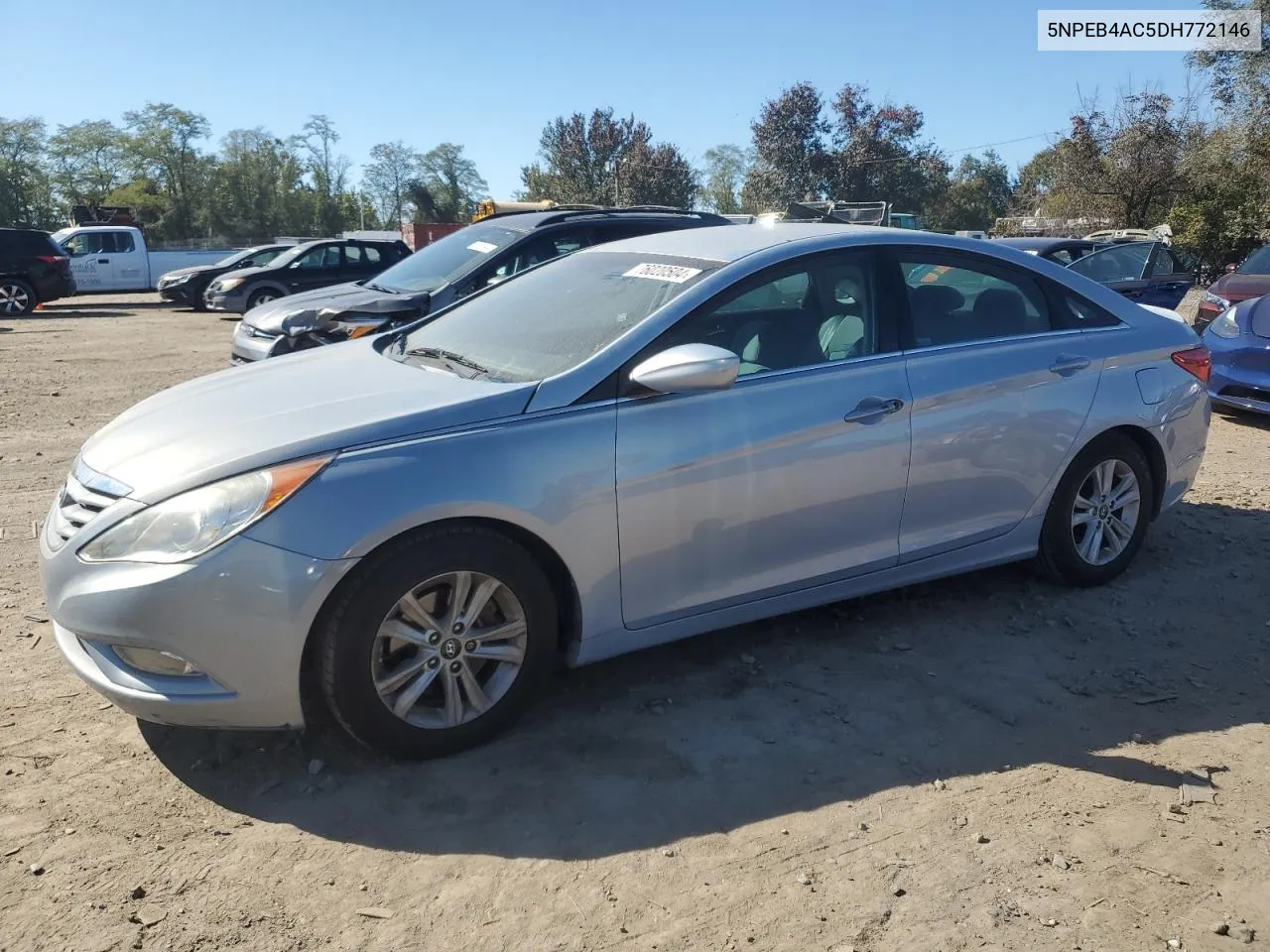 2013 Hyundai Sonata Gls VIN: 5NPEB4AC5DH772146 Lot: 76020504