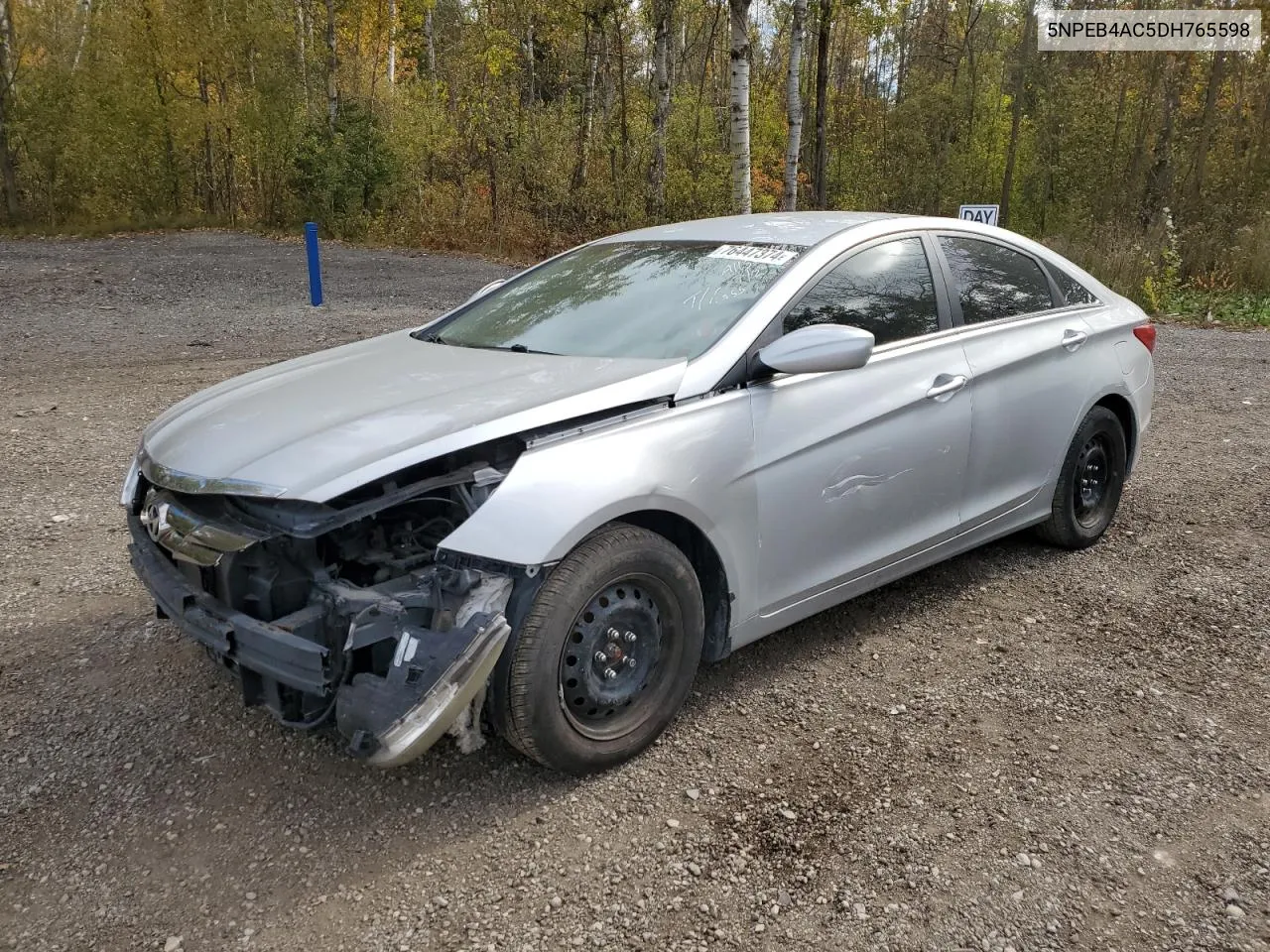 2013 Hyundai Sonata Gls VIN: 5NPEB4AC5DH765598 Lot: 76447374