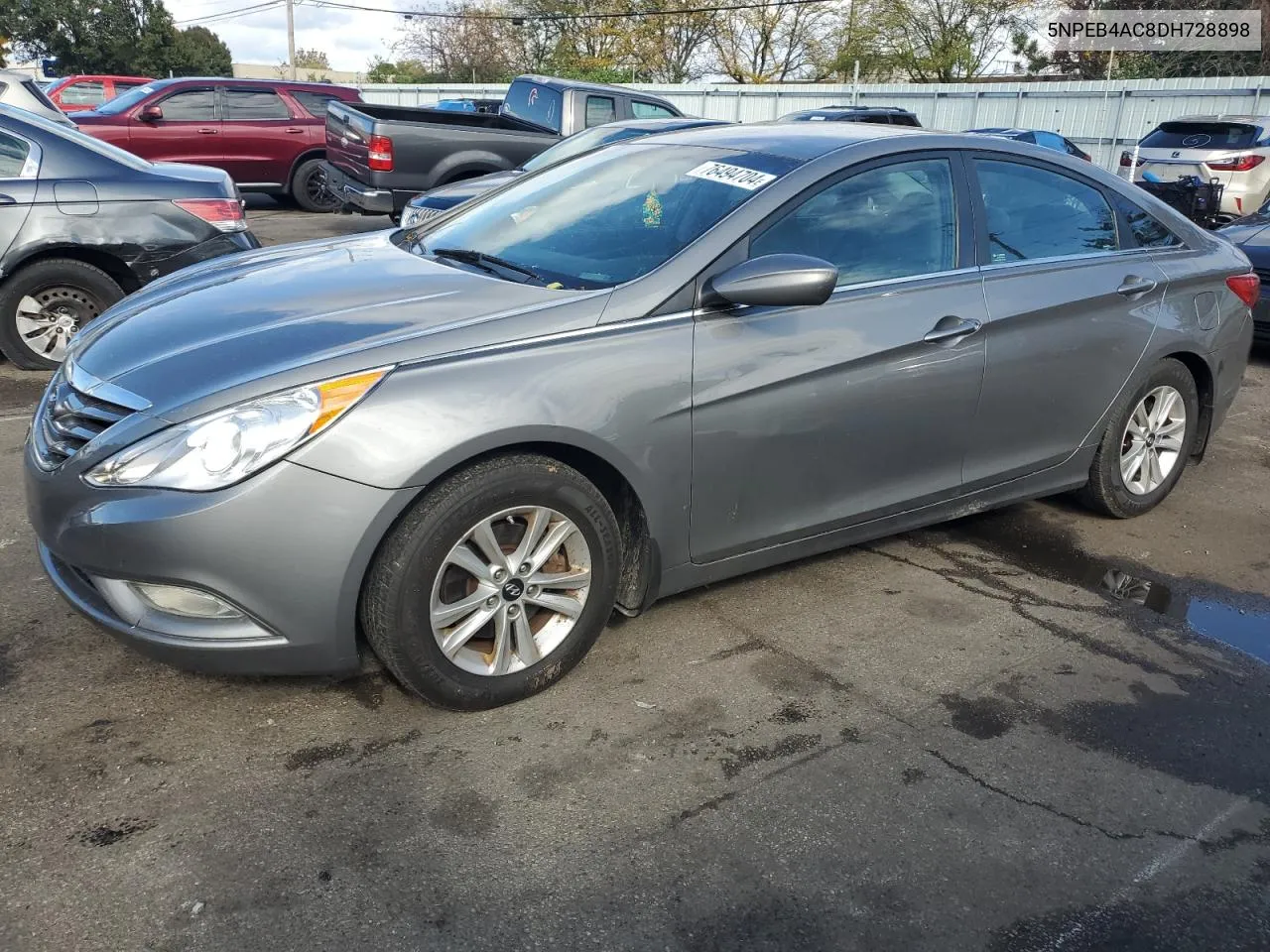 2013 Hyundai Sonata Gls VIN: 5NPEB4AC8DH728898 Lot: 76494704