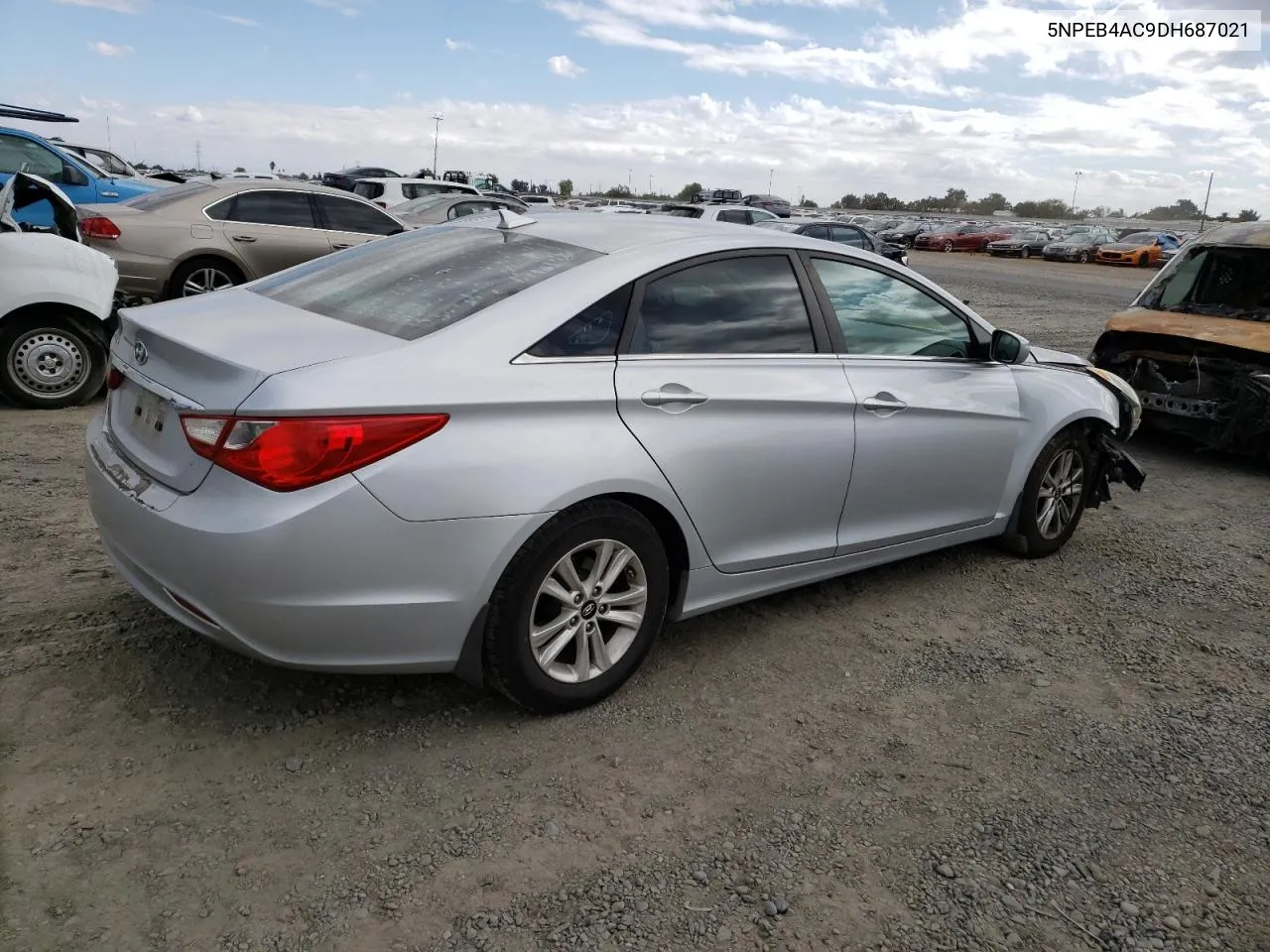 2013 Hyundai Sonata Gls VIN: 5NPEB4AC9DH687021 Lot: 76633024